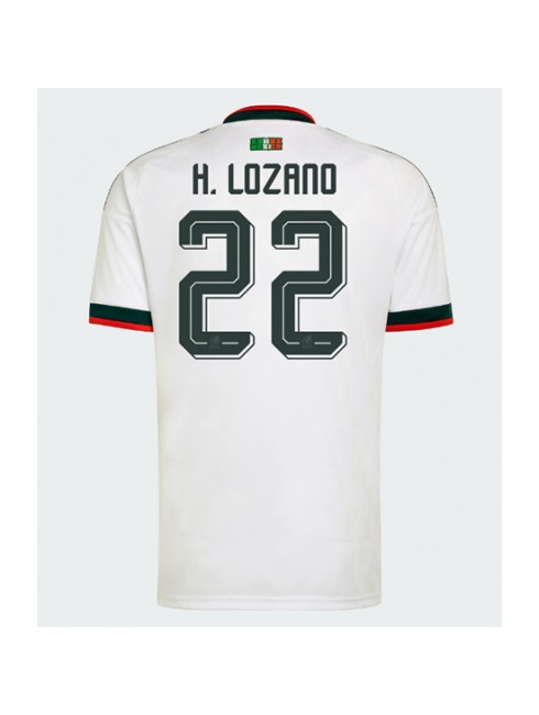 Muži Futbalové oblečenie Mexiko Hirving Lozano #22 MS 2026 Krátky Rukáv - Preč Muži Futbalové oblečenie Mexiko Hirving Lozano #22 MS 2026 Krátky Rukáv - Preč